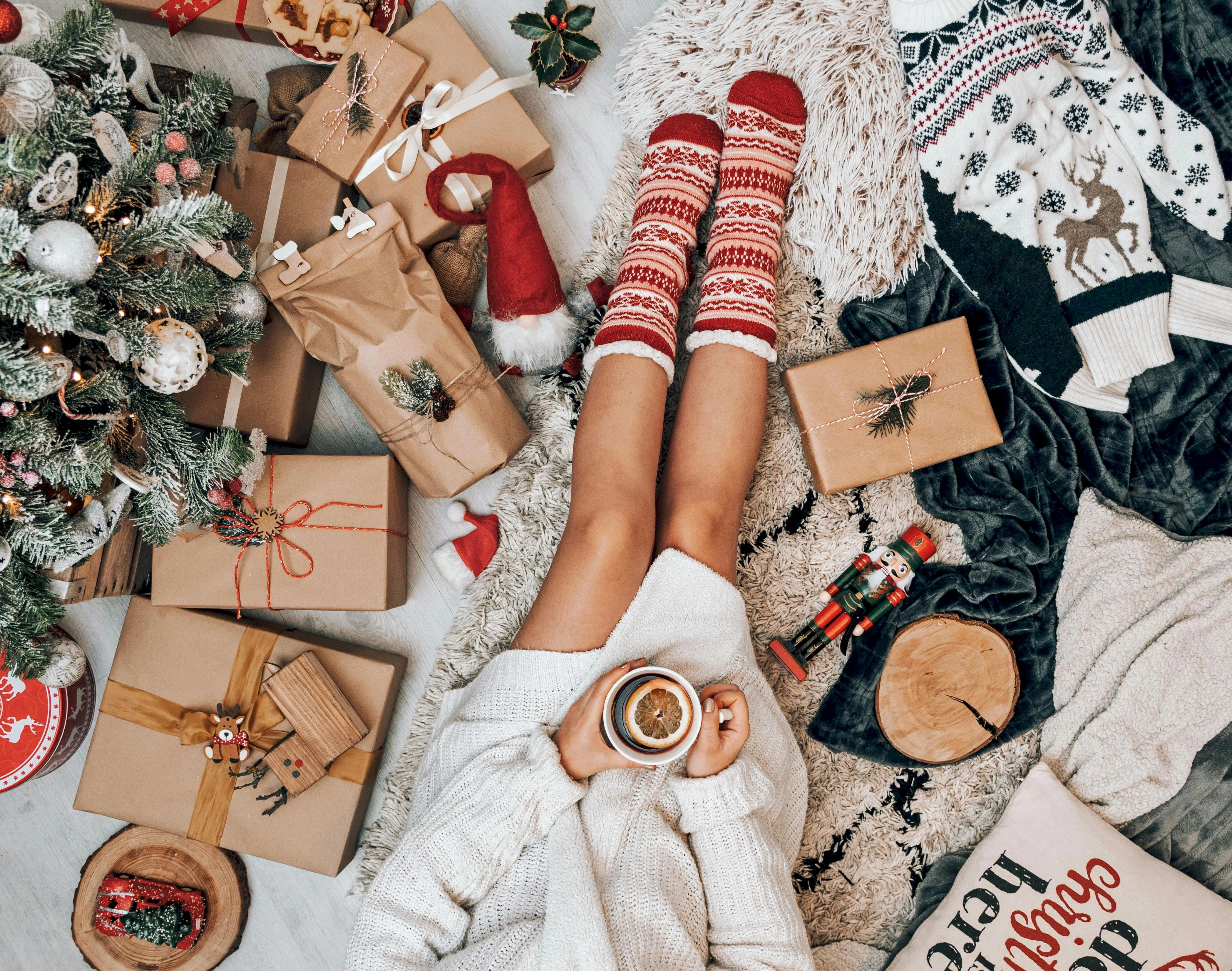Cozy Christmas Morning Scene Cozy Christmas Morning Scene