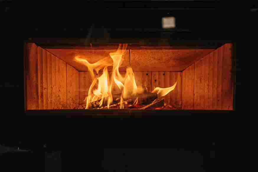 Cozy Fireplace Flames