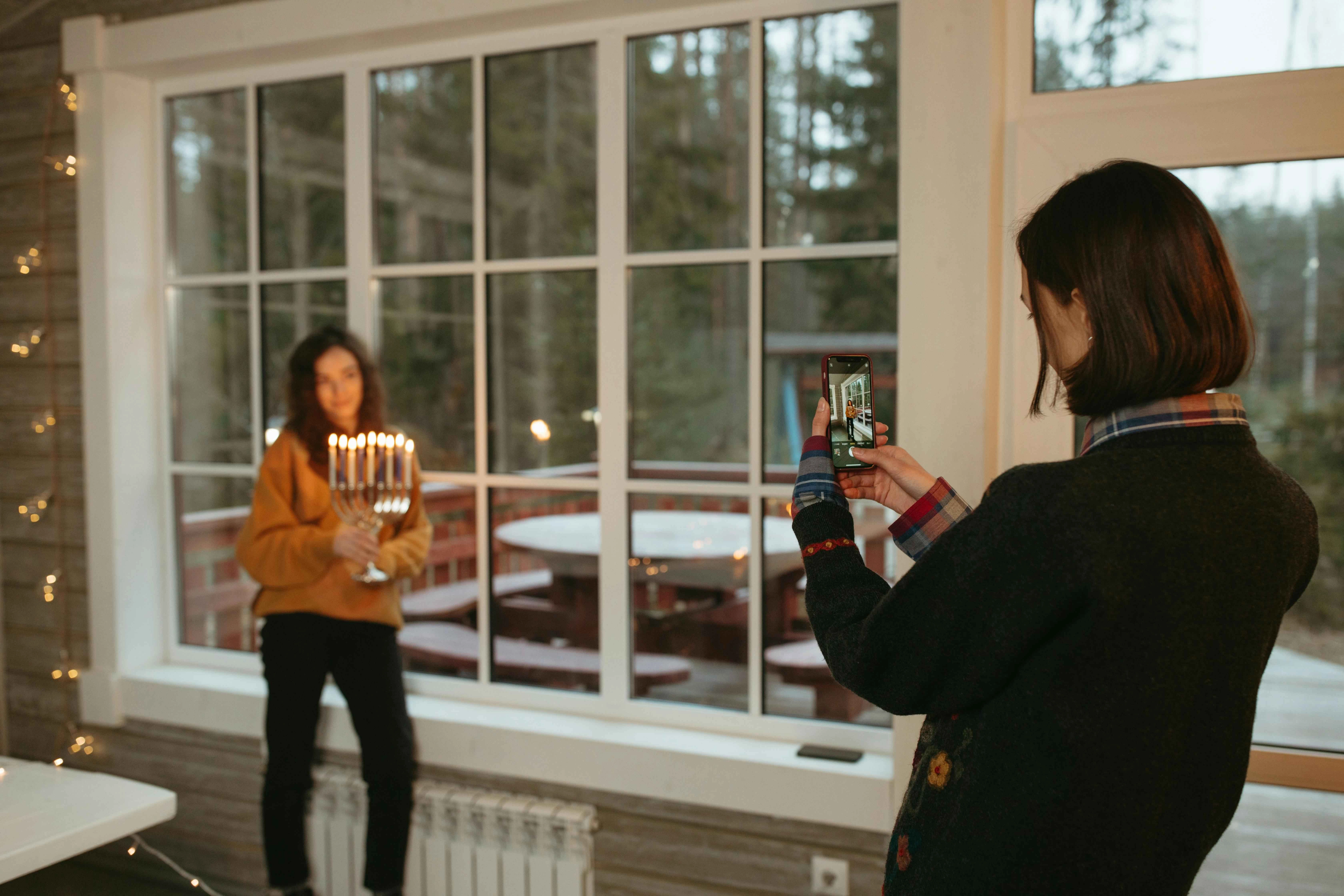 Hanukkah Photo by Window Hanukkah Photo by Window