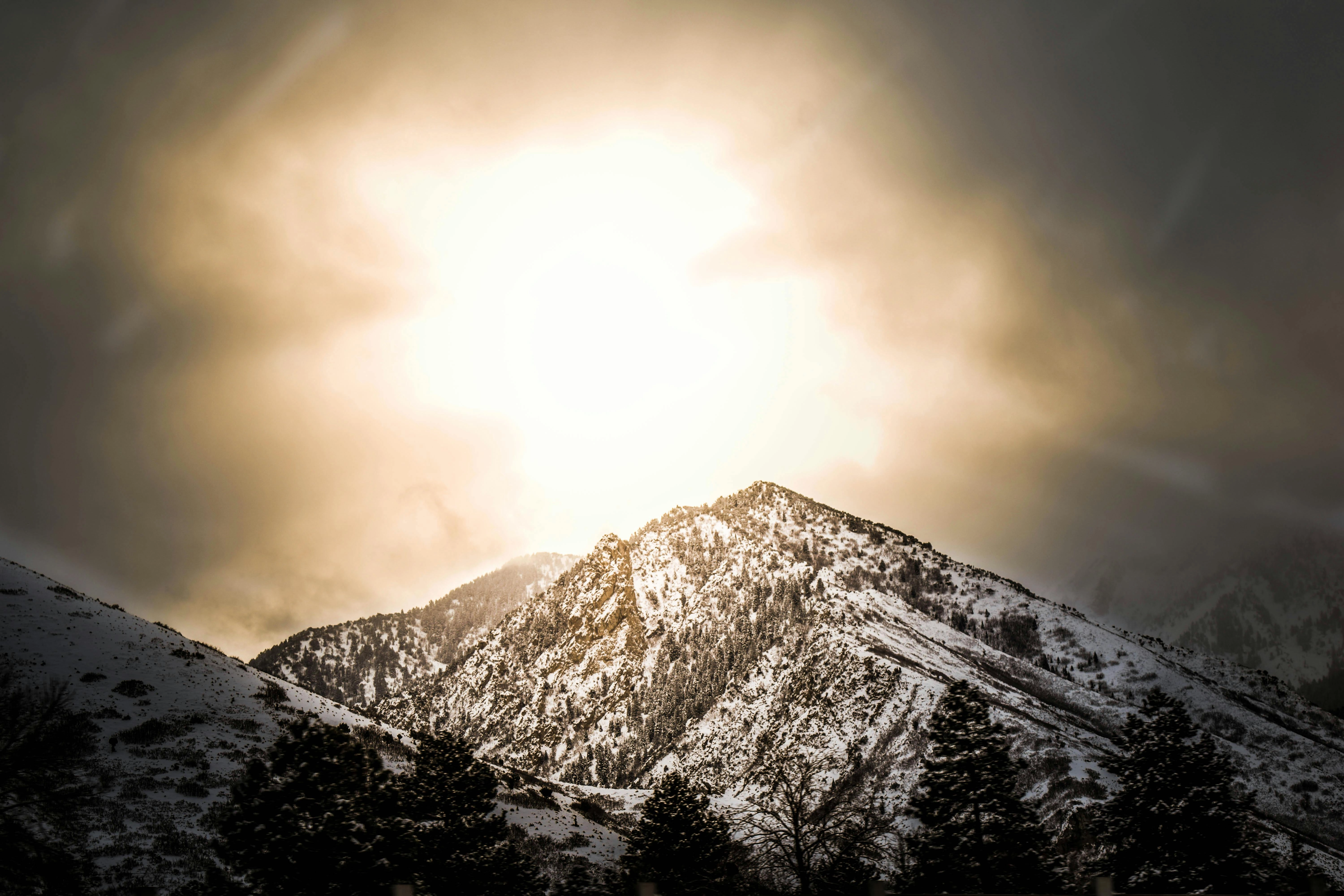 Majestic Snowy Mountain Peak