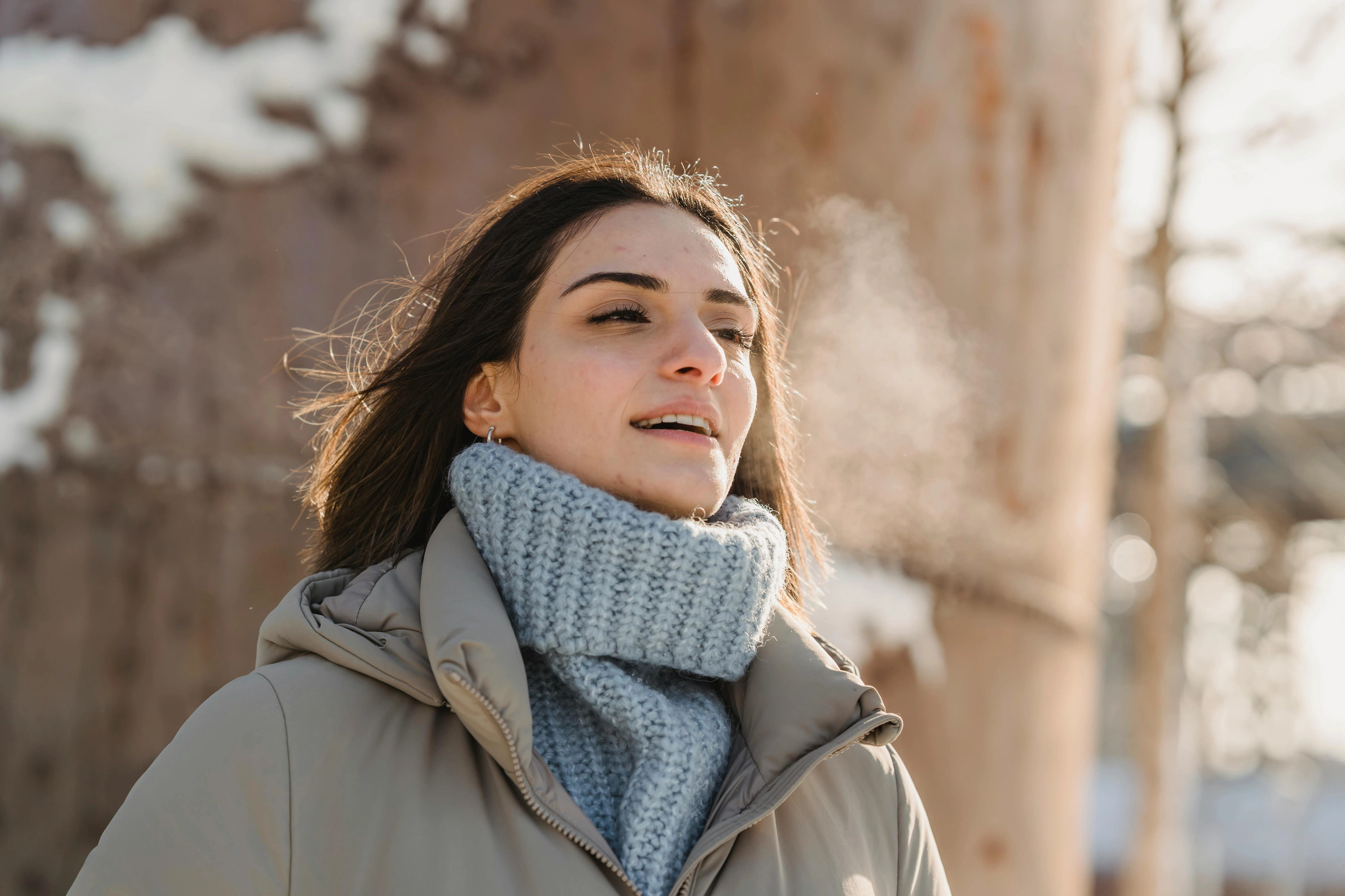 Serene Winter Portrait