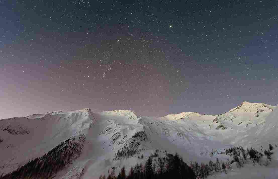 Starry Night Mountain Peaks Starry Night Mountain Peaks