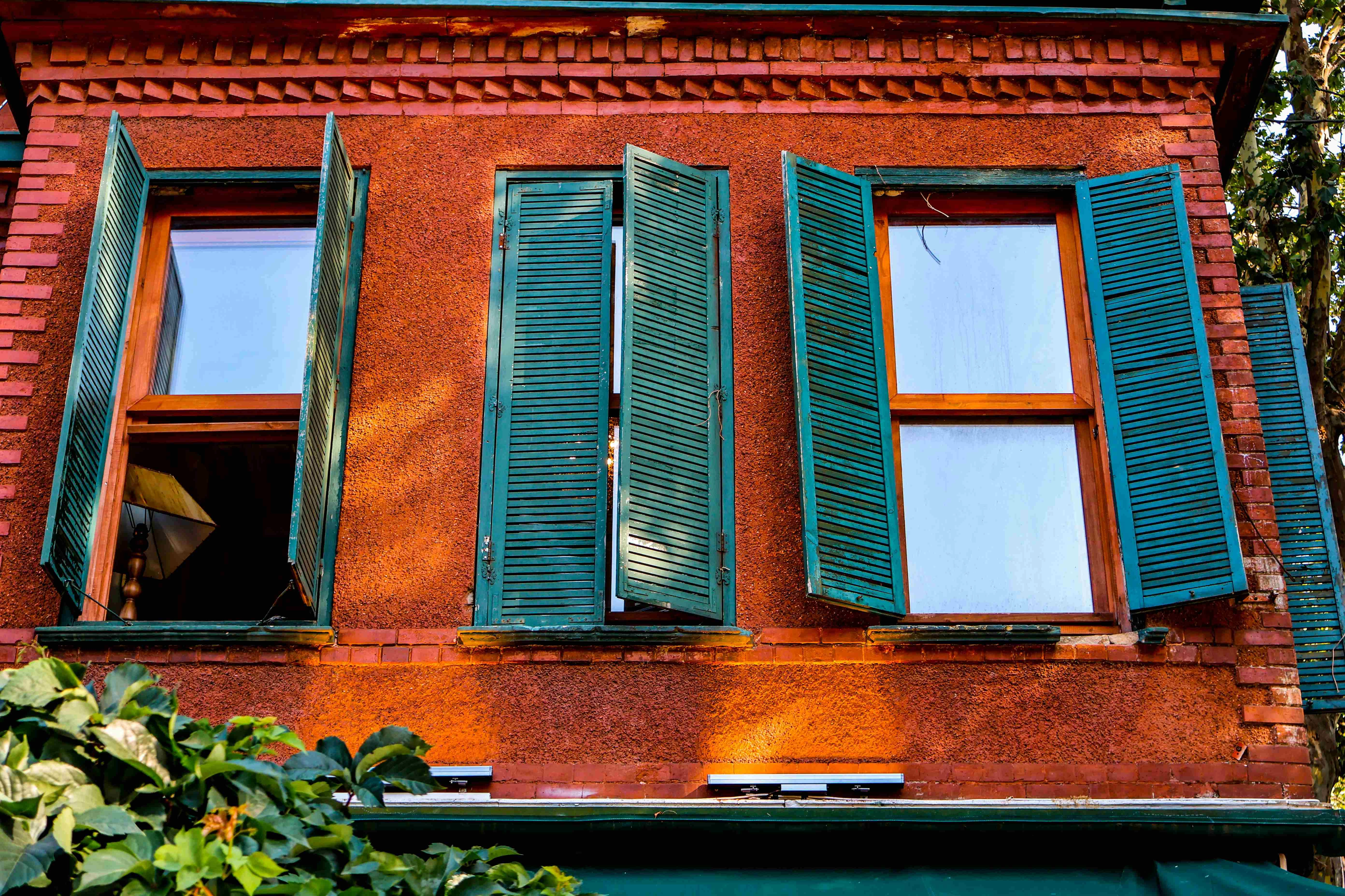 Colorful Mediterranean Building Facade Colorful Mediterranean Building Facade