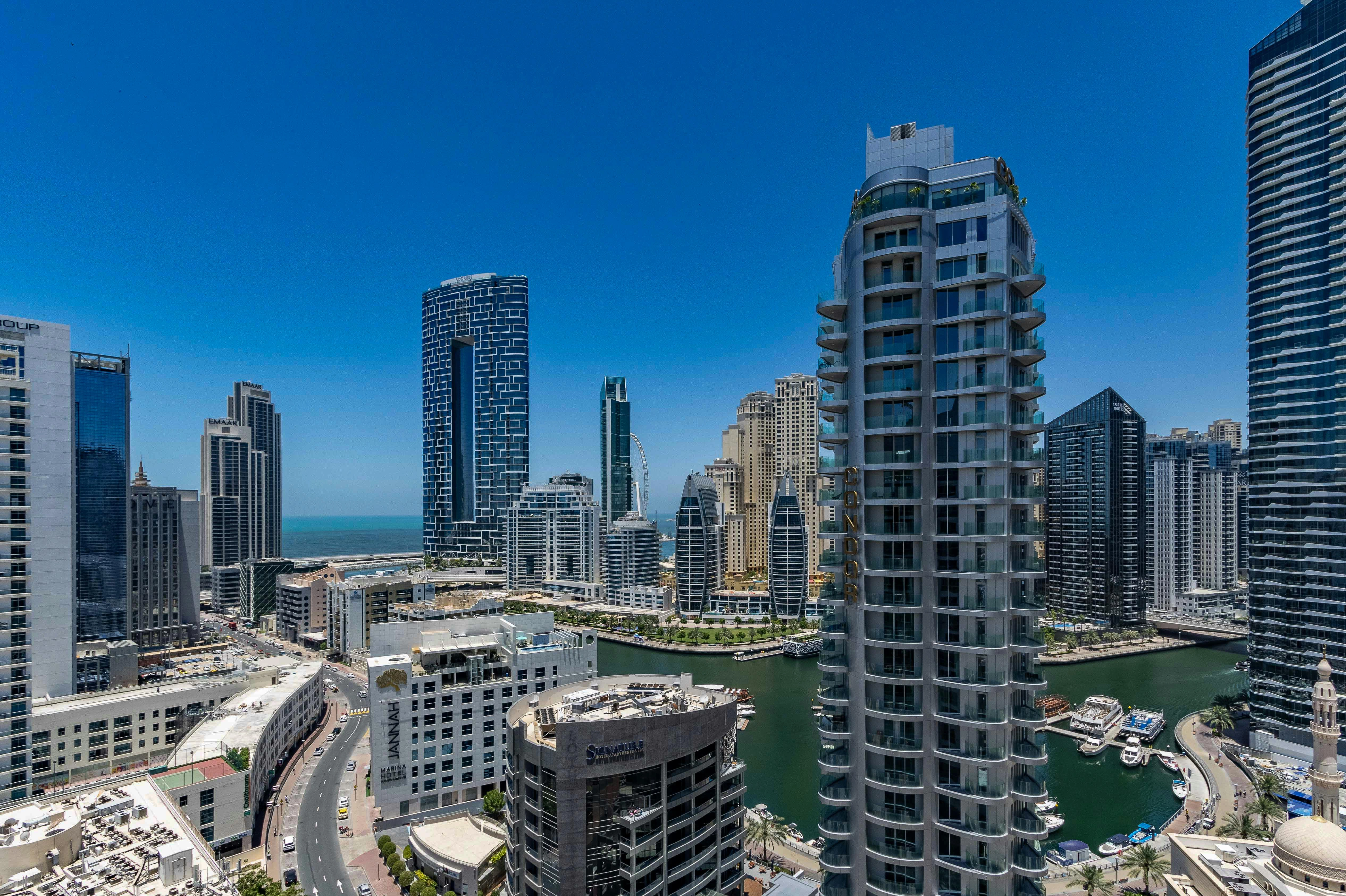 Dubai Marina Skyline View