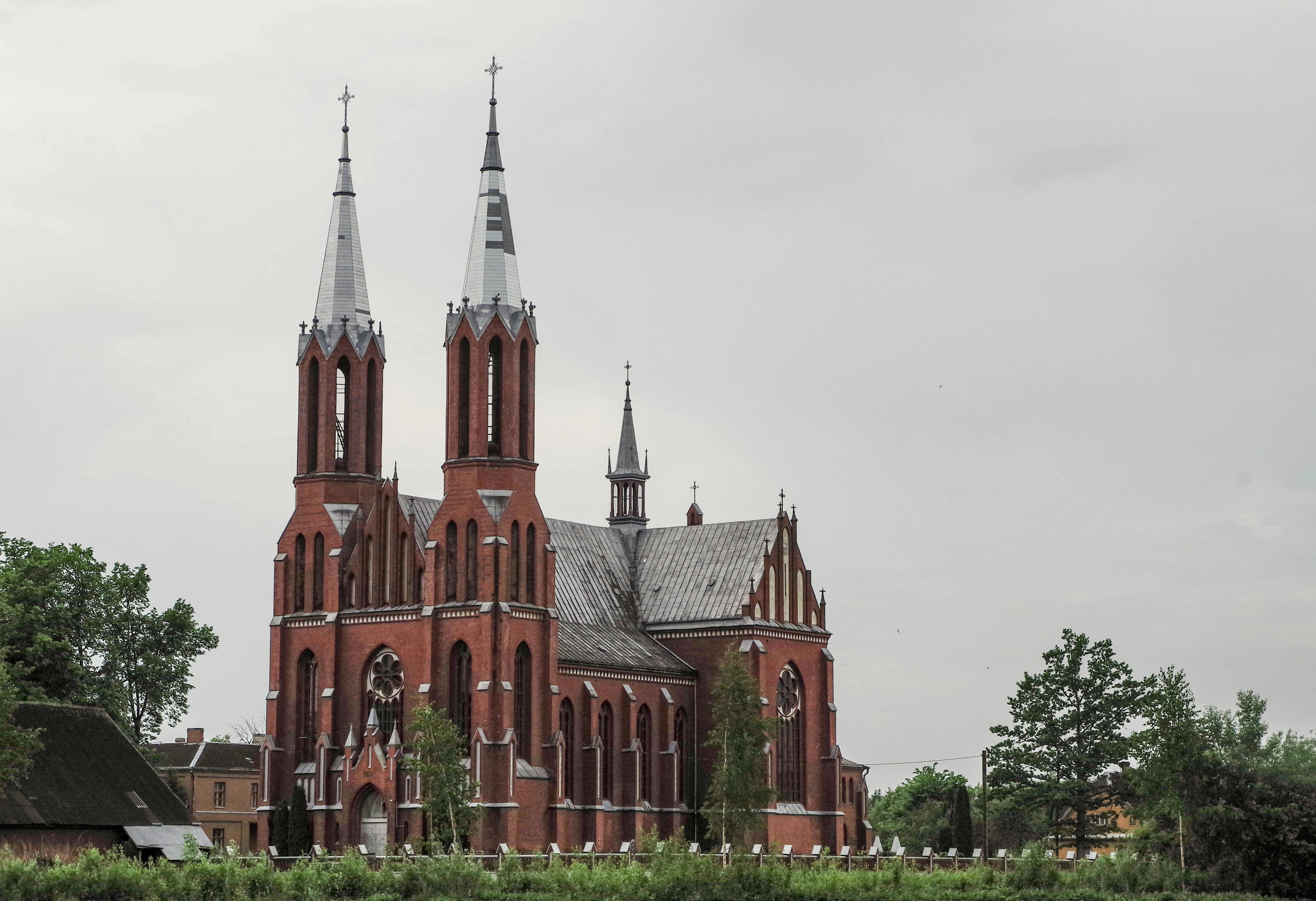 Gothic Brick Cathedral Exterior