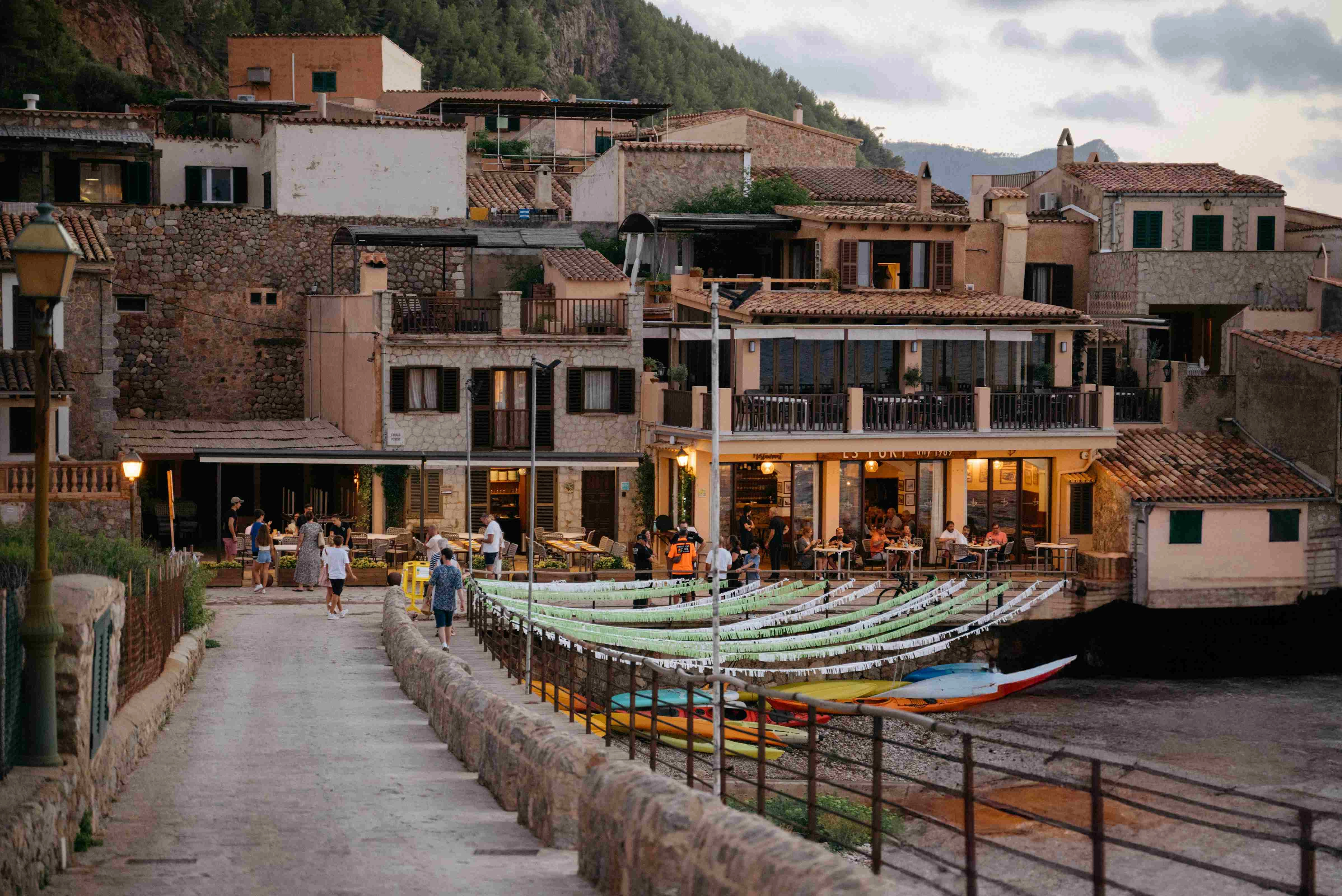 Mediterranean Coastal Village Evening Mediterranean Coastal Village Evening