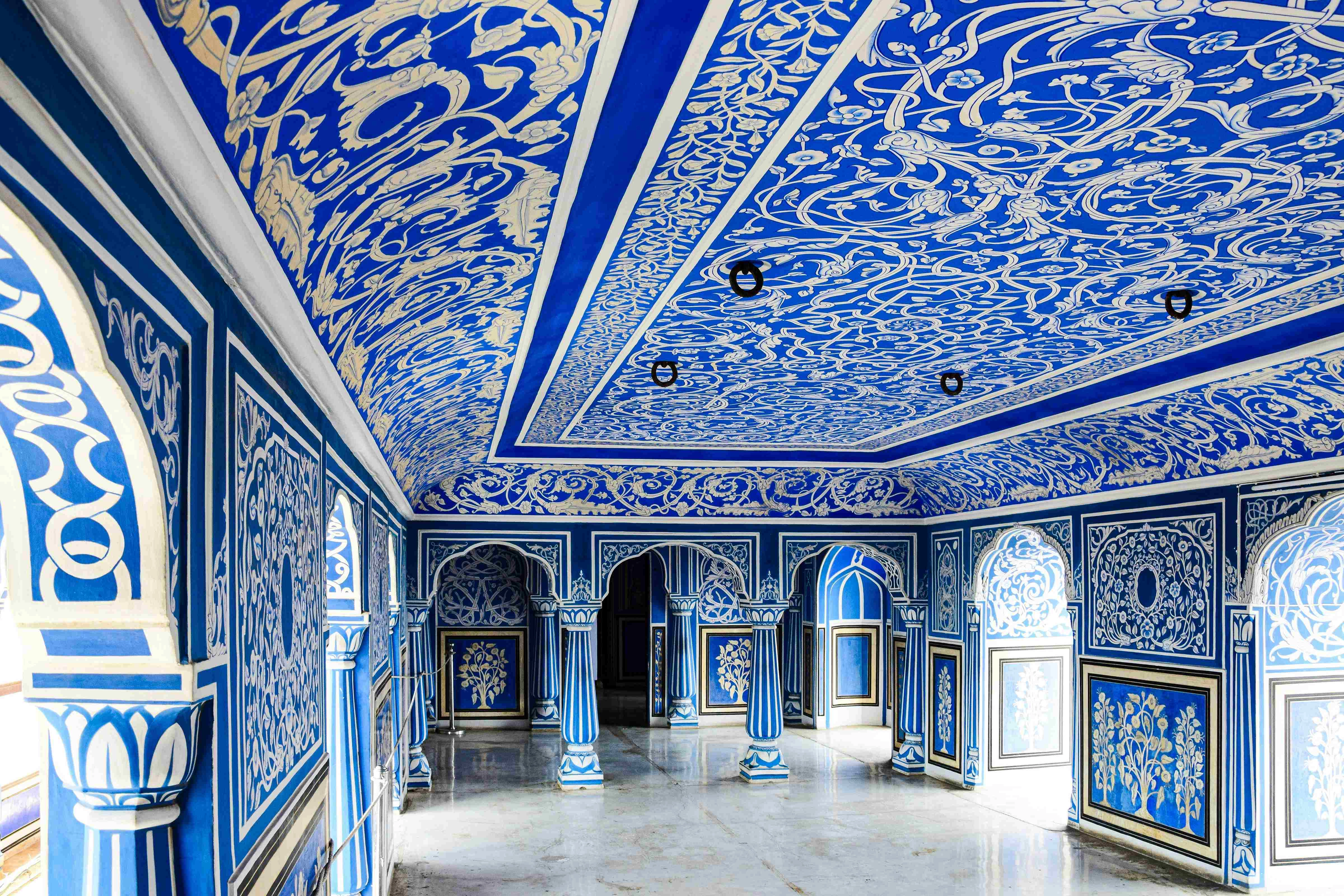 Ornate Blue Palace Interior