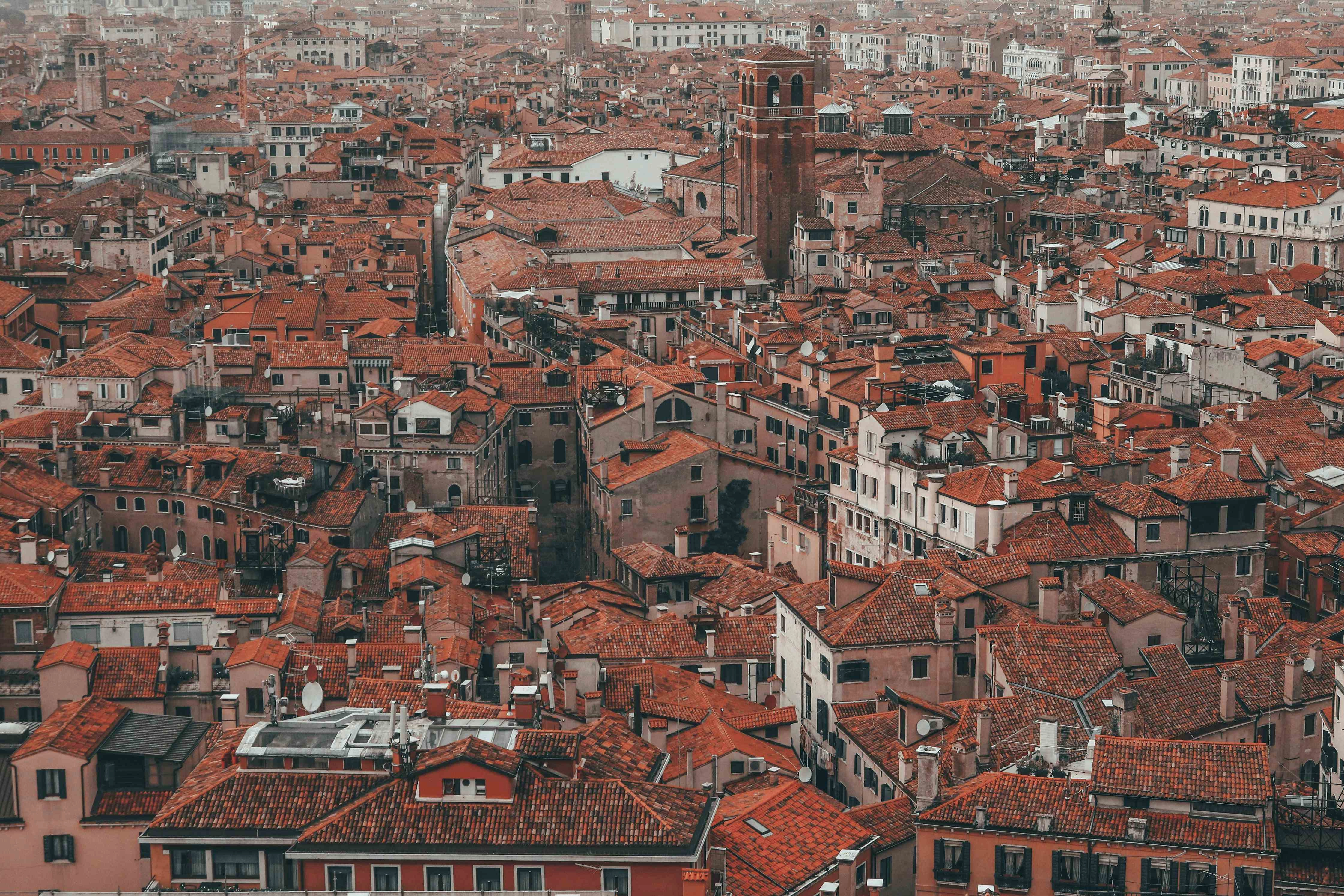 Venice Aerial Rooftop View Venice Aerial Rooftop View