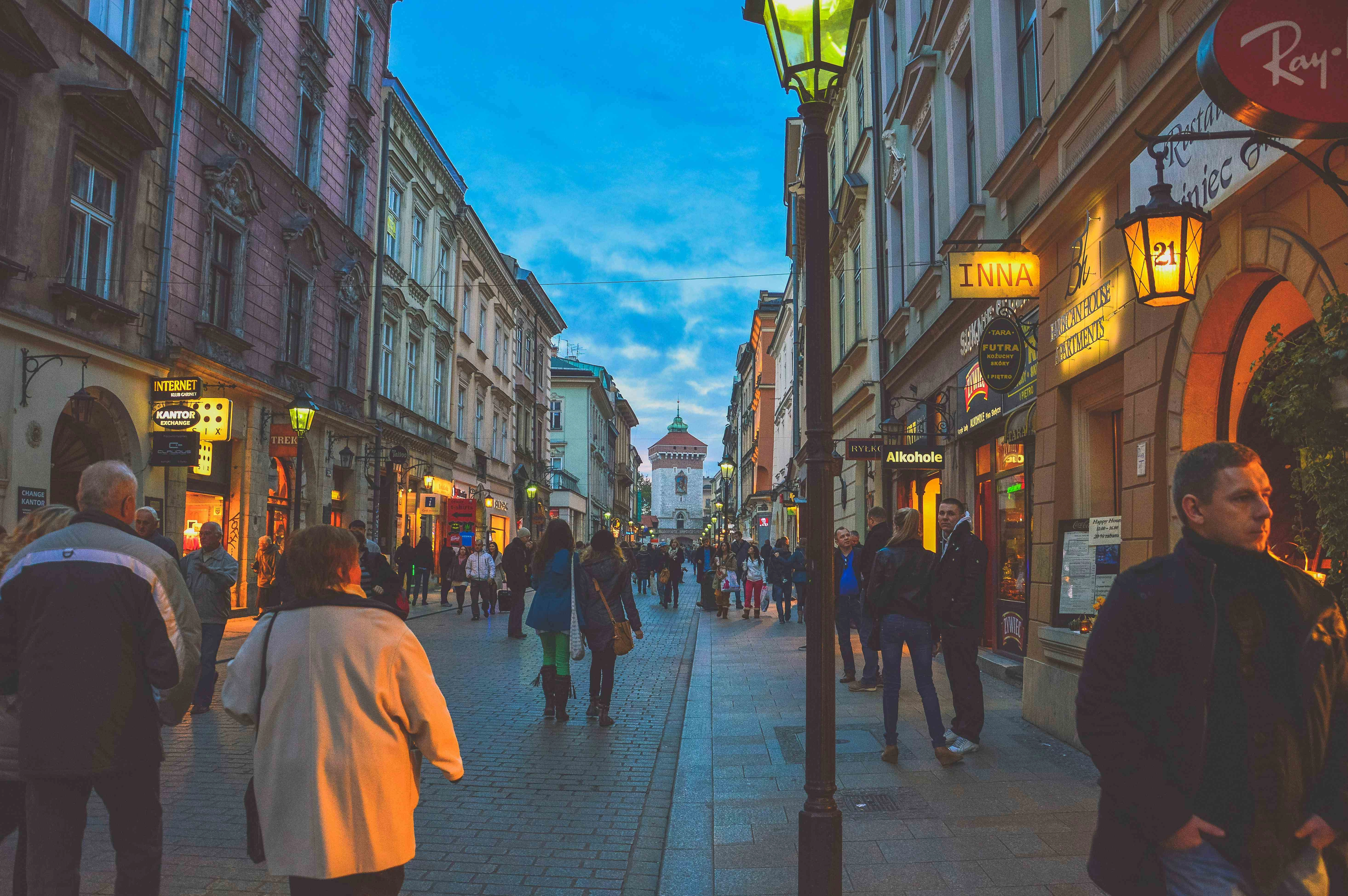 Vibrant European City Street Vibrant European City Street