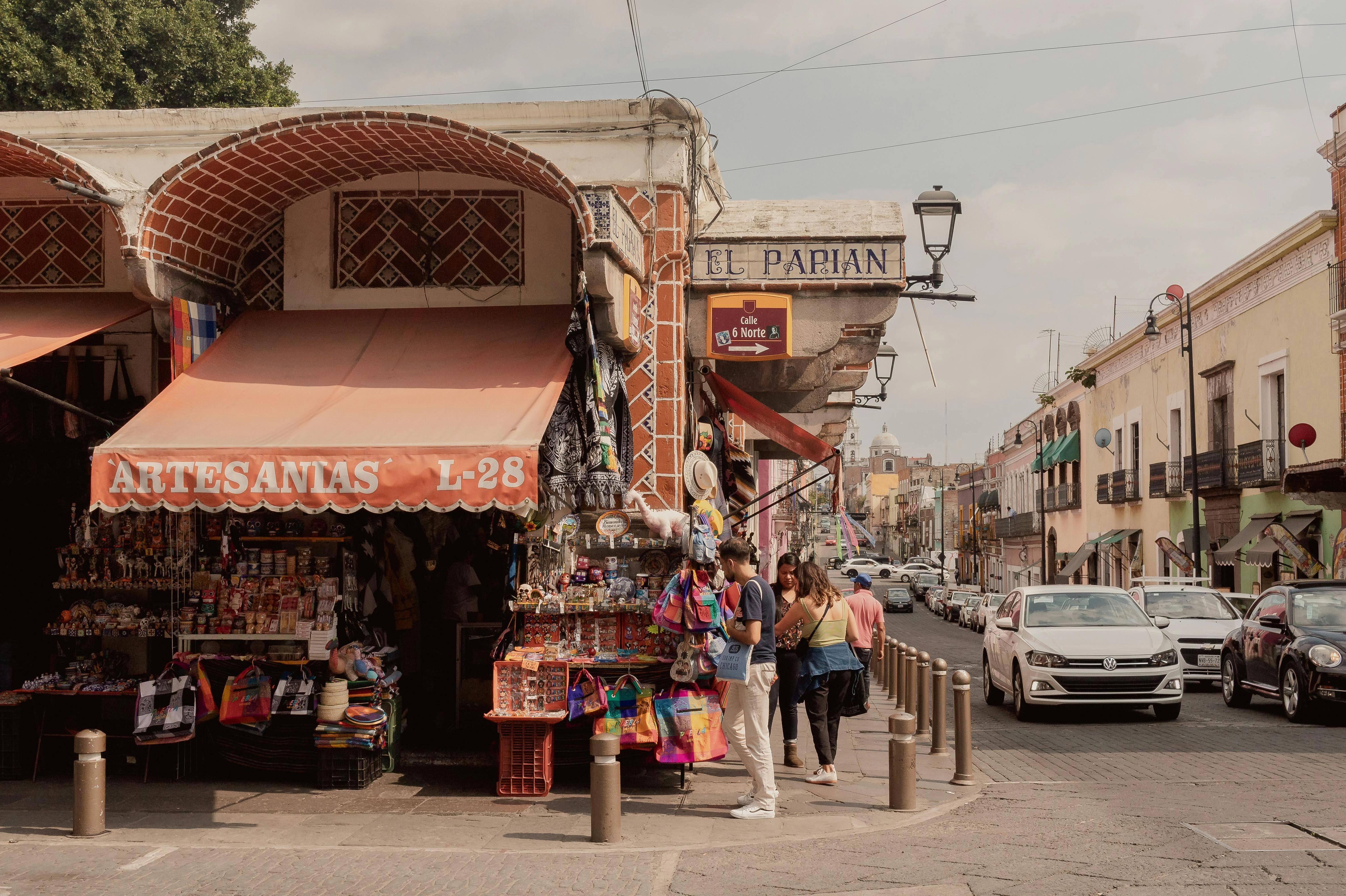 Colorful Mexican Market Street