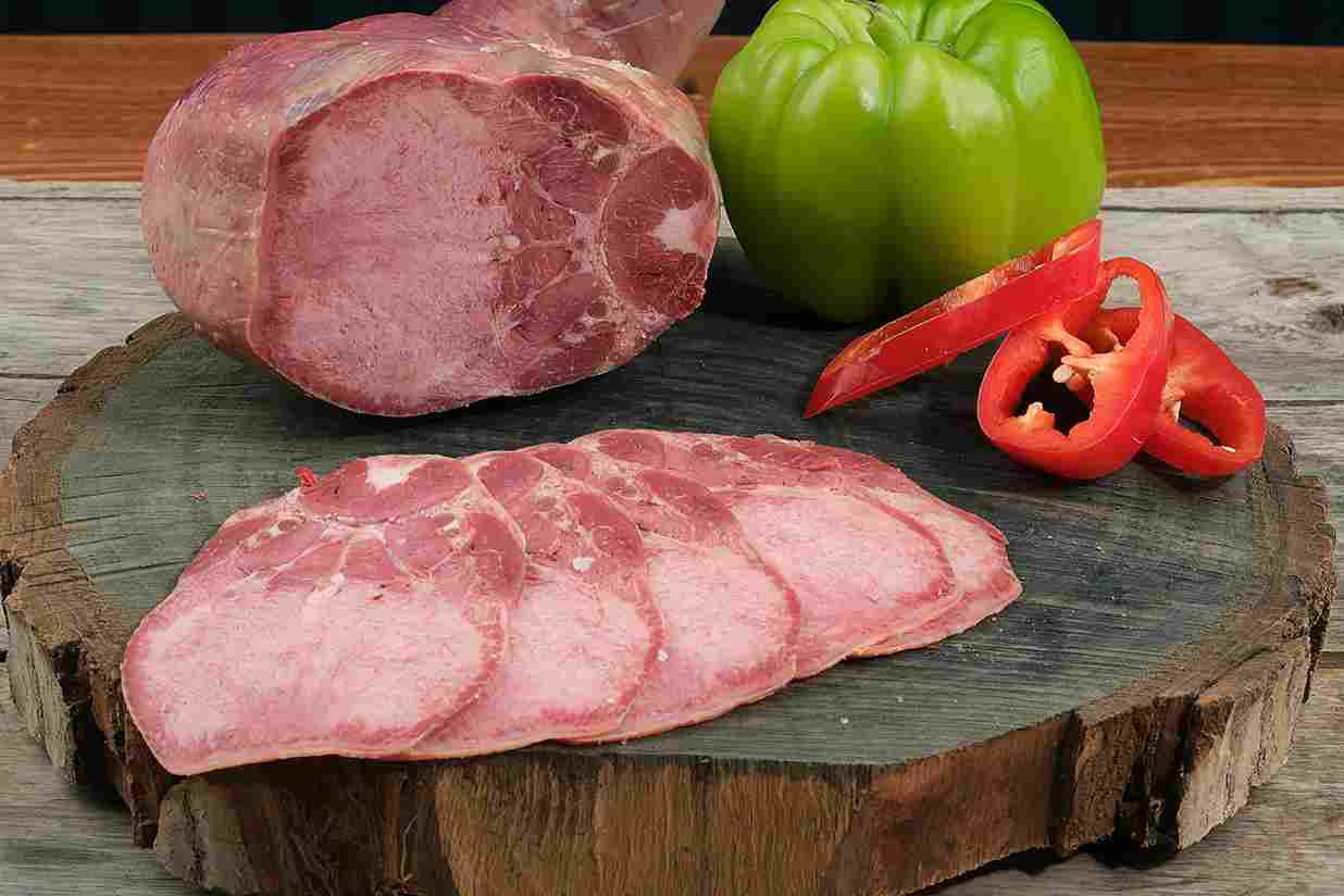 Cured meat with fresh produce Cured meat with fresh produce