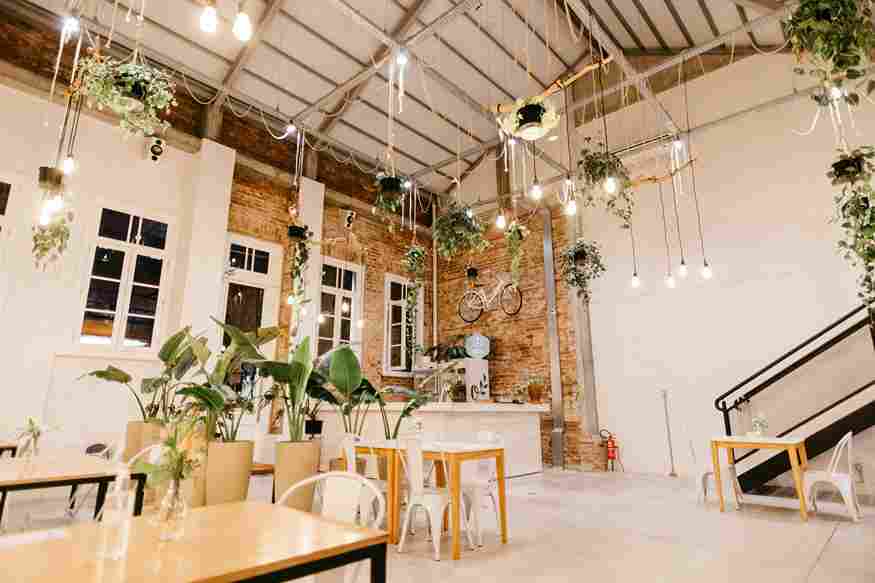 Rustic Botanical Cafe Interior Rustic Botanical Cafe Interior