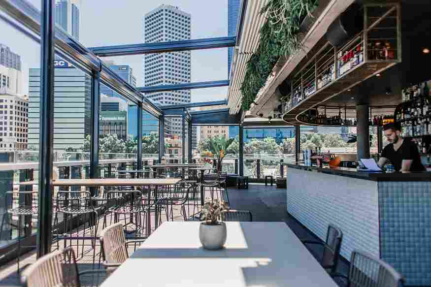 Urban Rooftop Bar Terrace