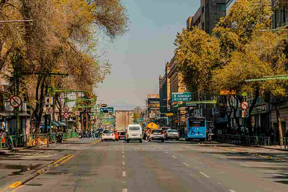 Vibrant Urban Street Scene