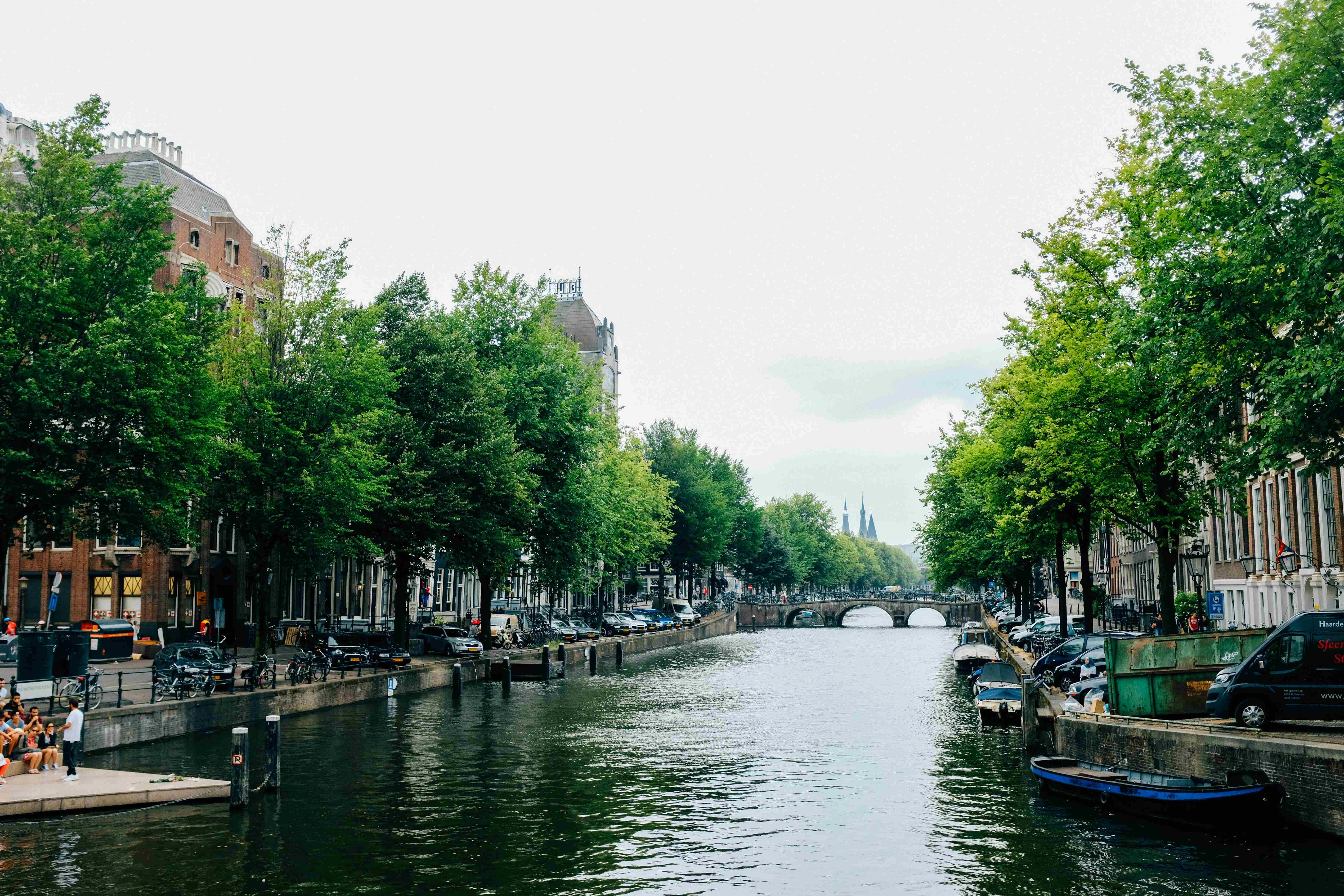 Amsterdam Canal Scene