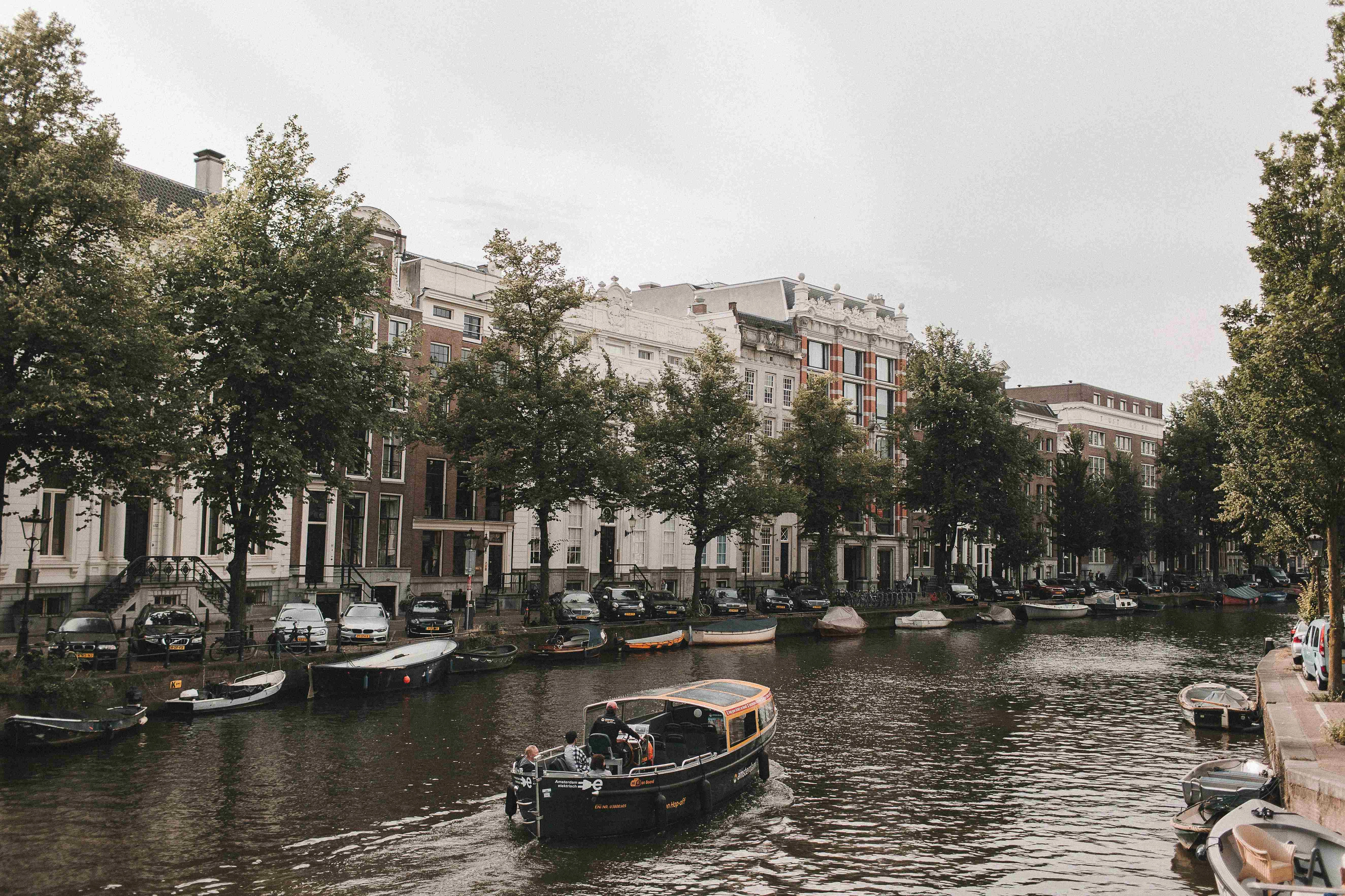 Amsterdam Canal Urban Scene