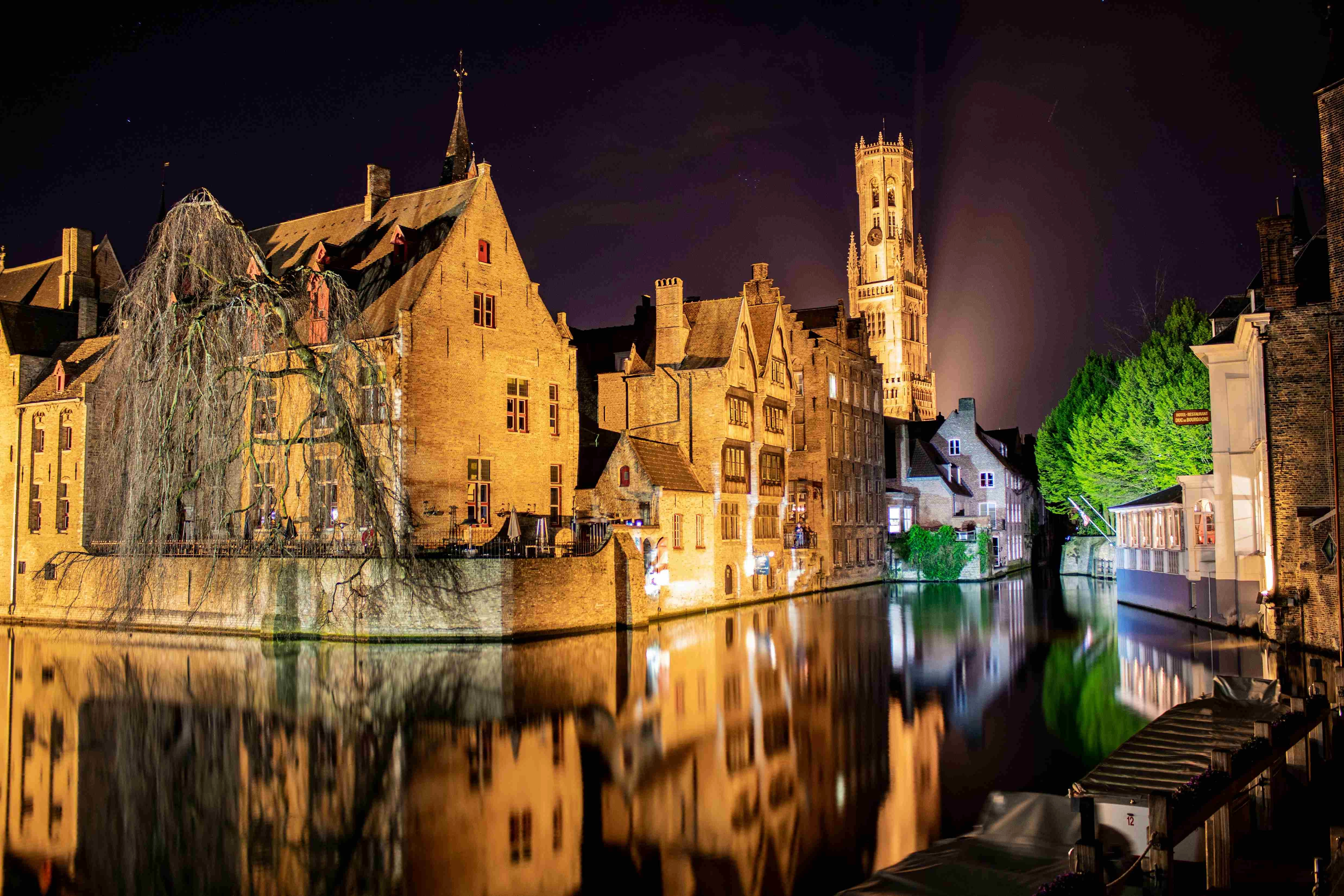 Bruges Canal by Night Bruges Canal by Night