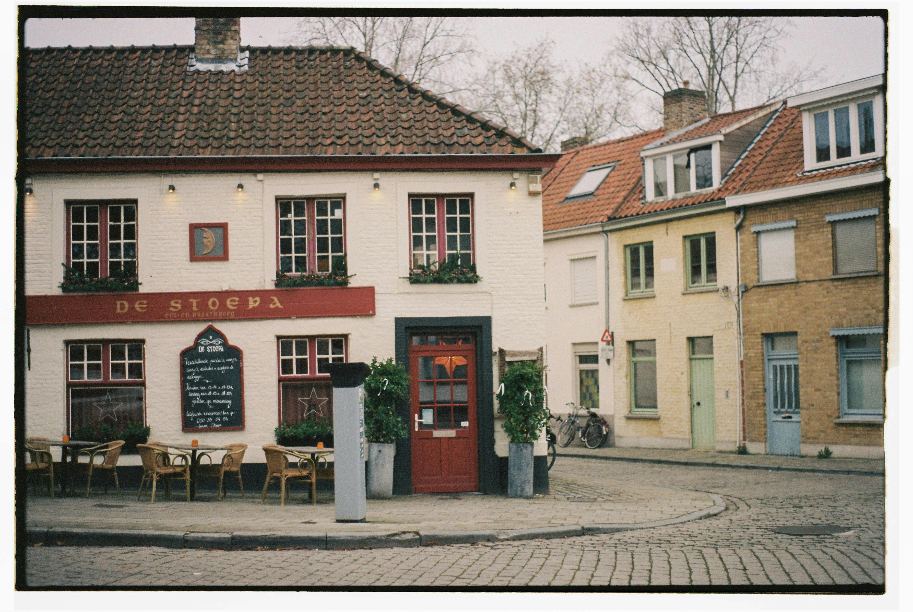 Charming European Cafe Corner