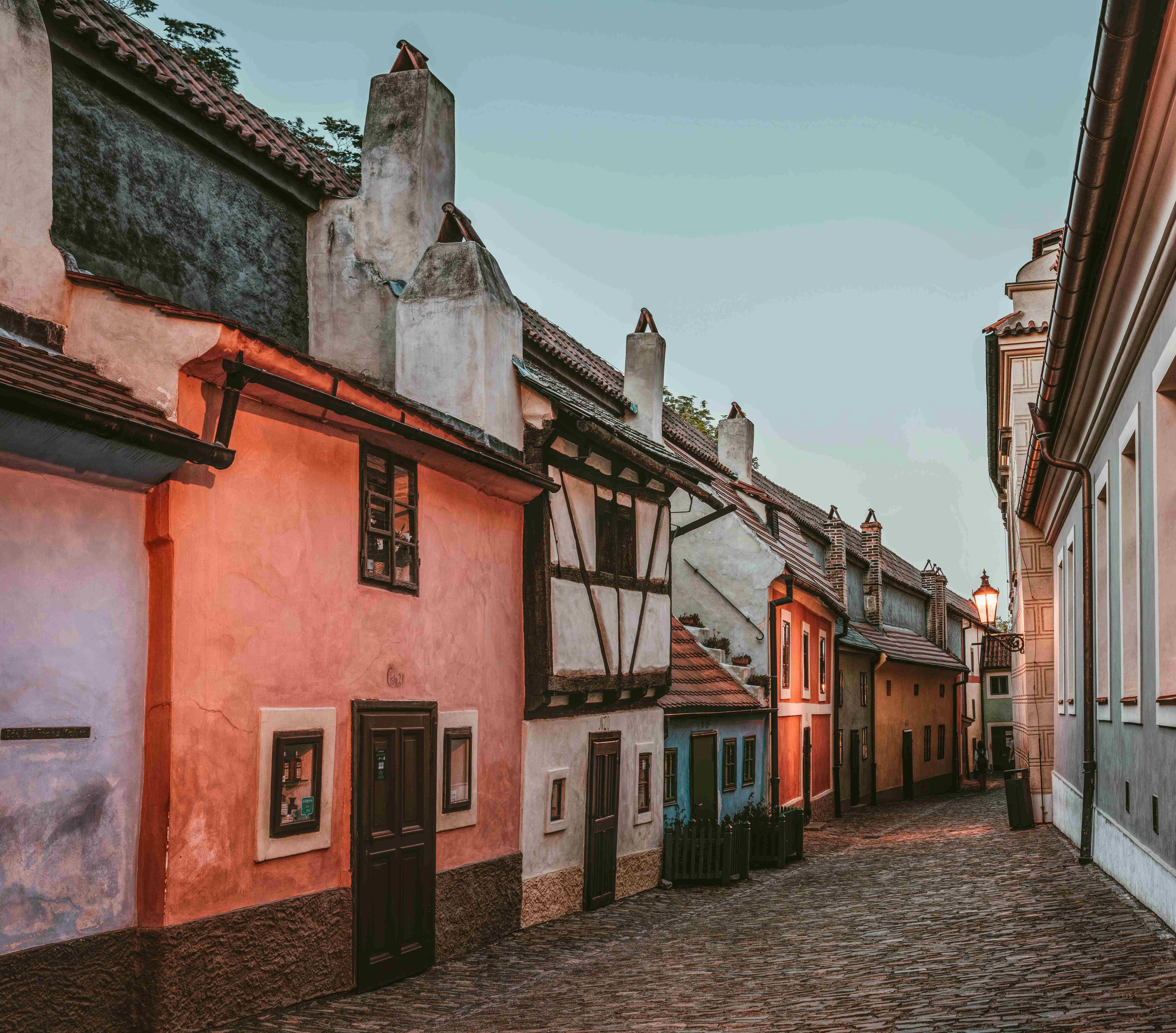 Colorful European Medieval Street Colorful European Medieval Street