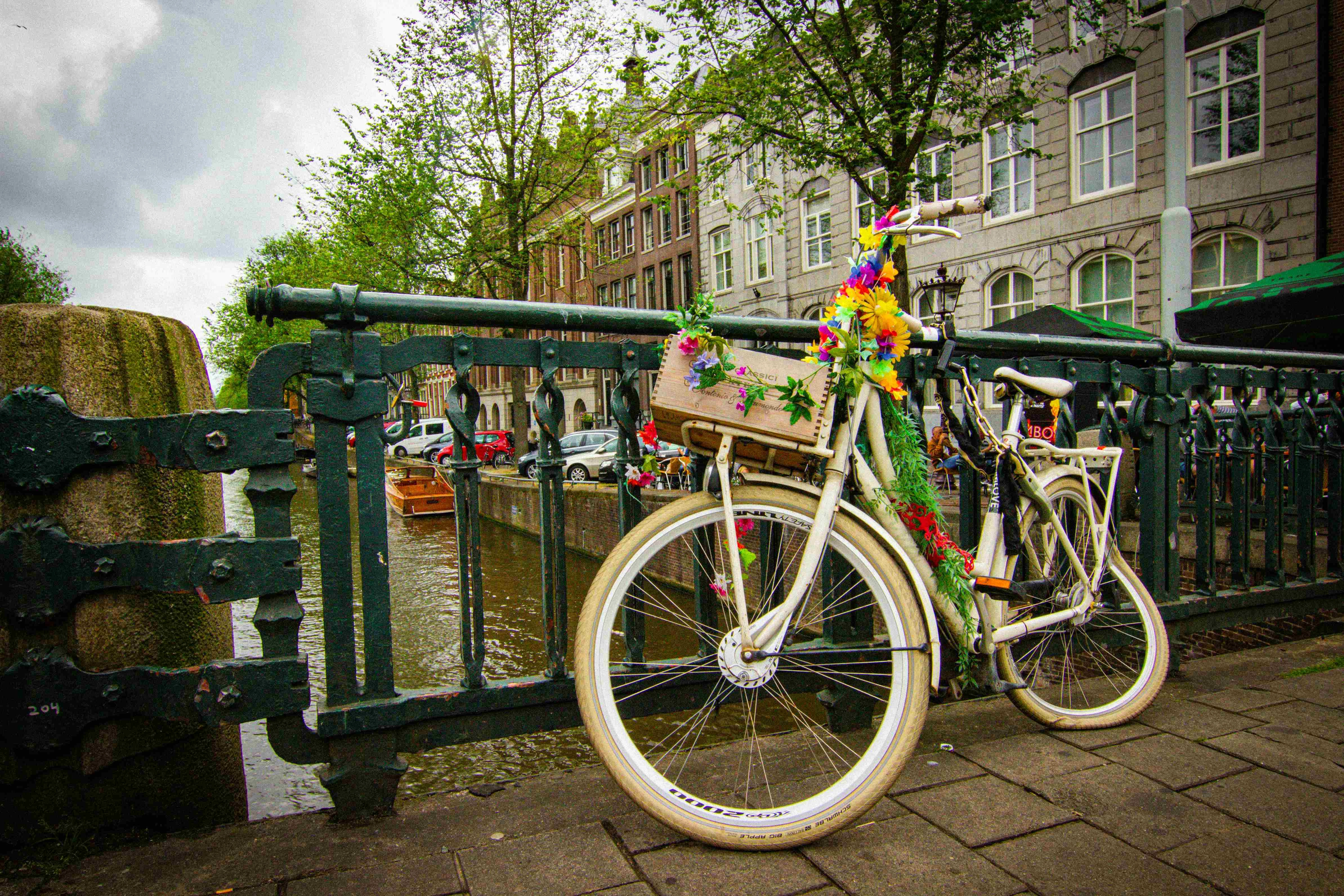Decorated Bicycle in Amsterdam