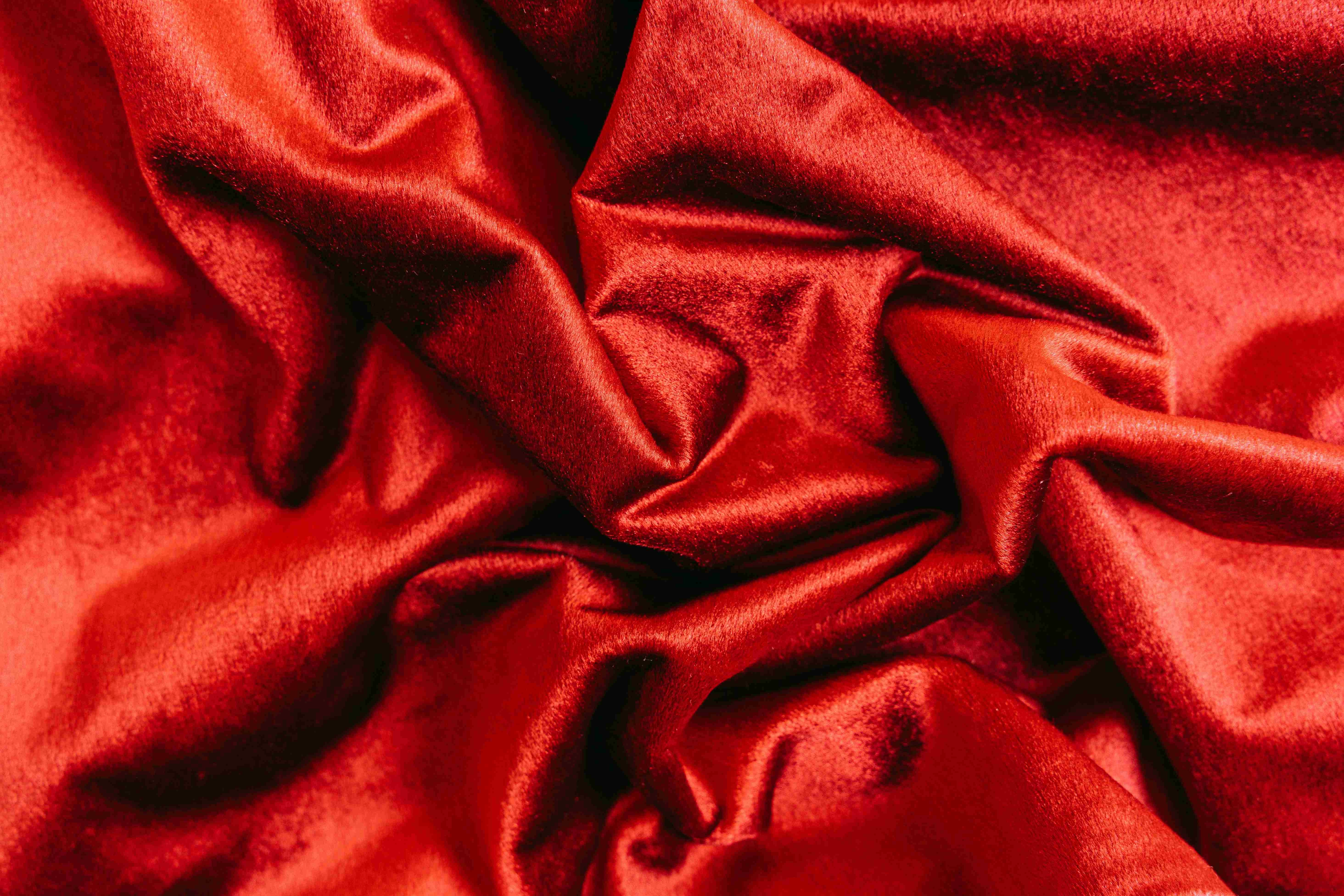 Luxurious Red Satin Folds Luxurious Red Satin Folds