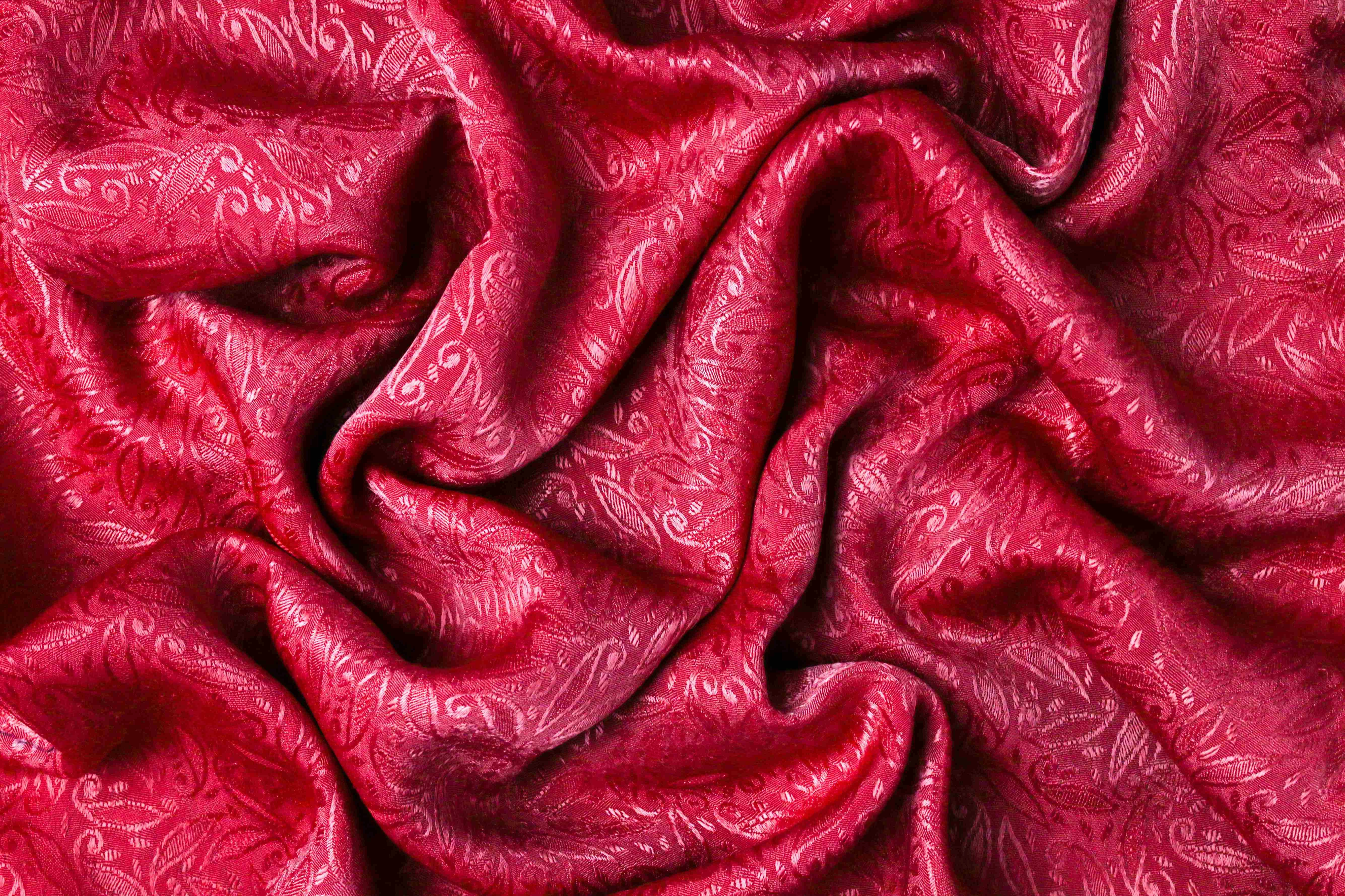 Luxurious Red Silk Fabric Luxurious Red Silk Fabric