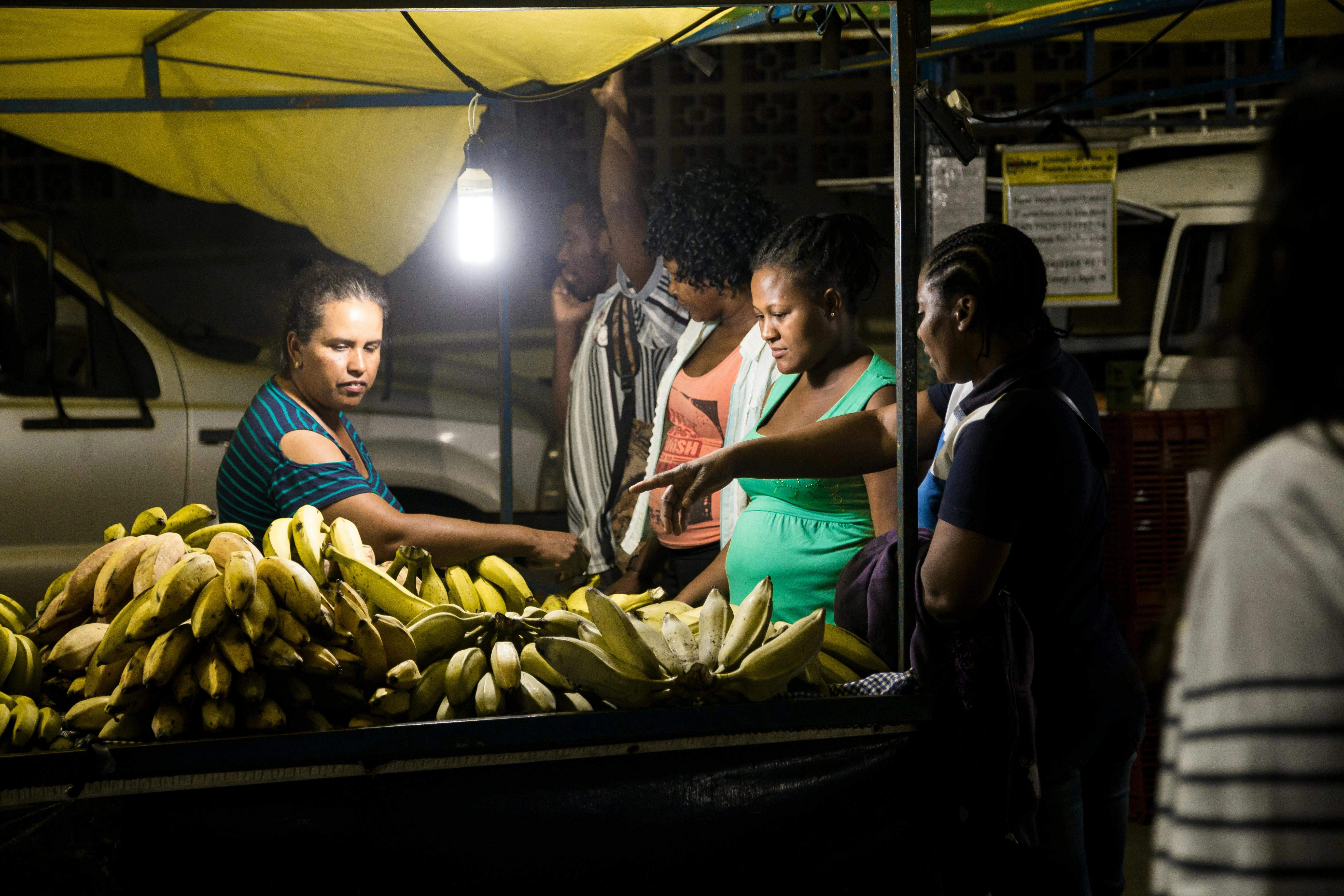 Night Market Banana Stand