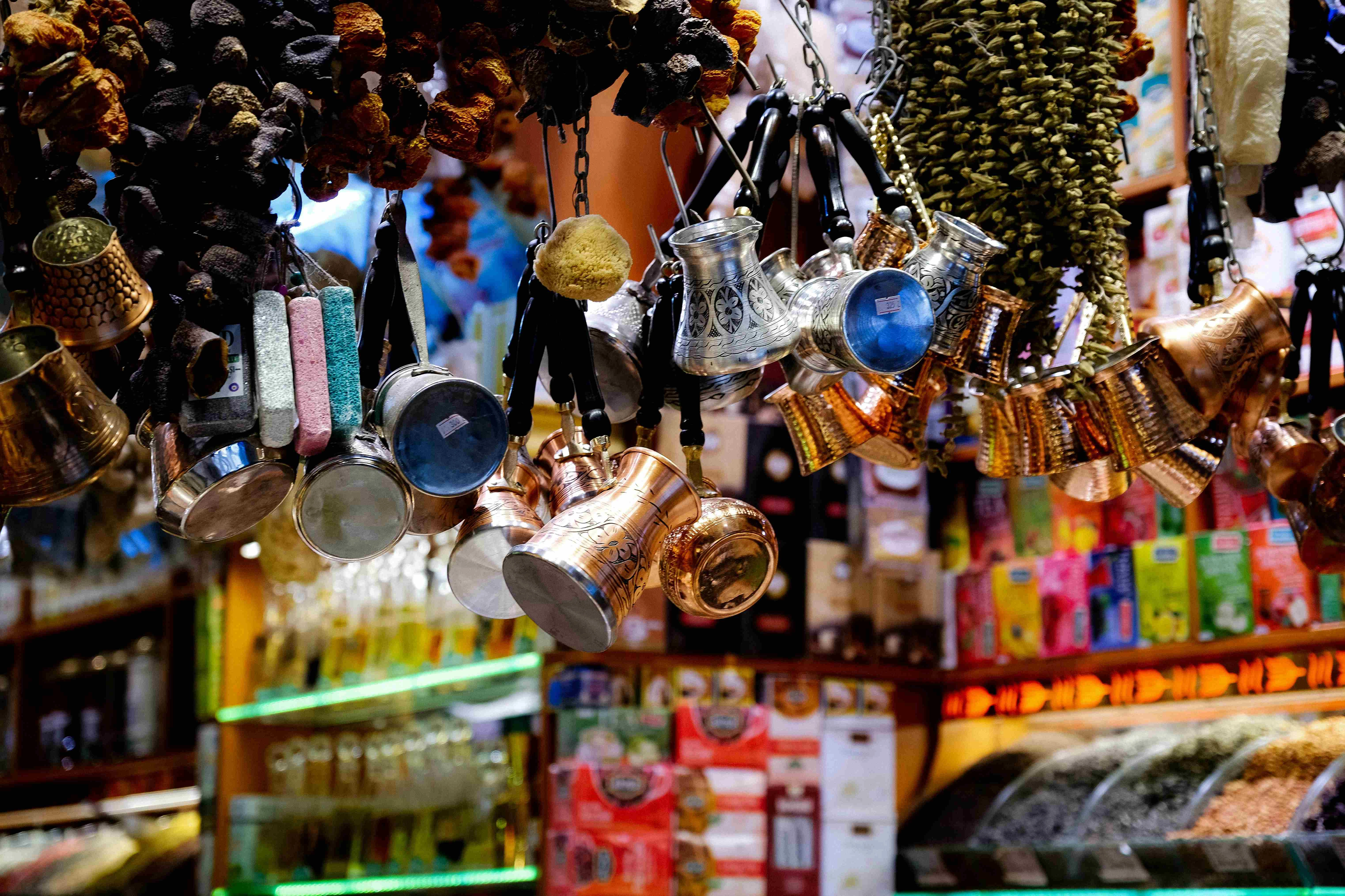 Vibrant Middle Eastern Market Stall