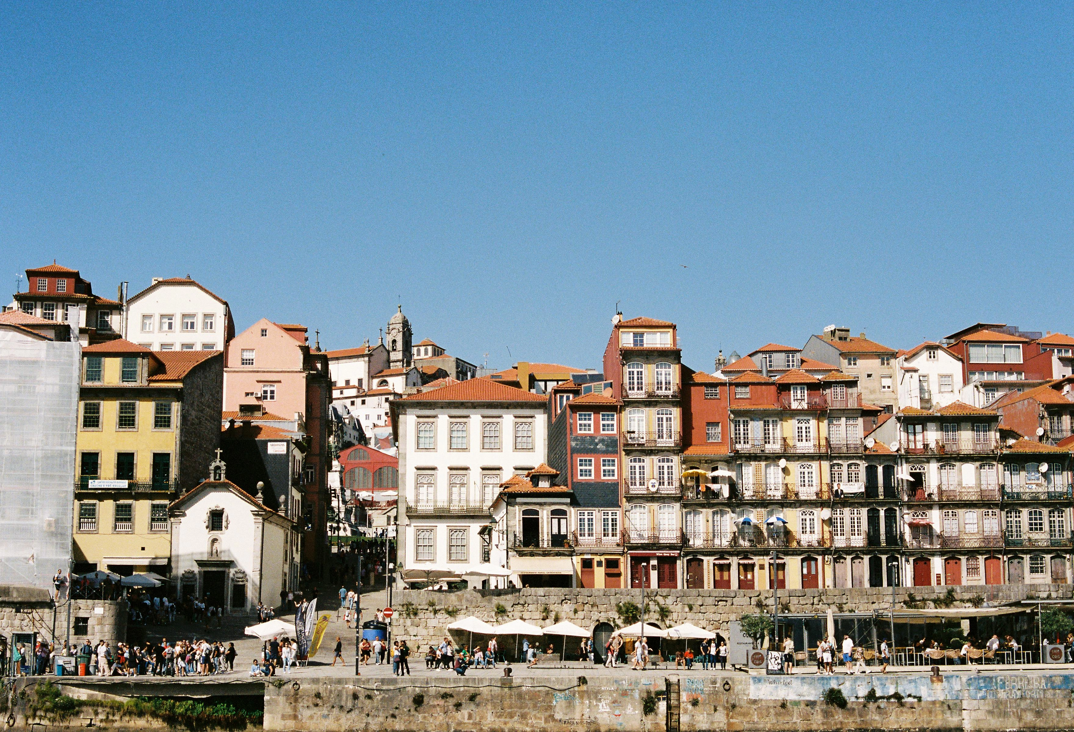 Vibrant Porto Riverside Cityscape Vibrant Porto Riverside Cityscape